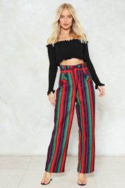 All the Way to Reno Striped Pants by Nasty Gal at Nasty Gal